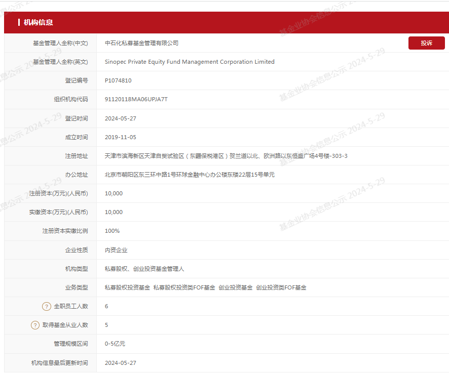 中石化、一汽大动作！旗下私募基金相继备案登记  第1张