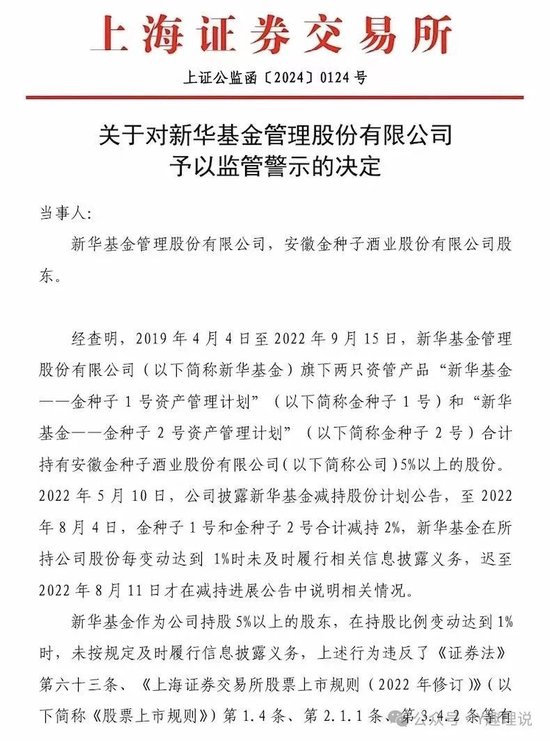 新华基金被监管警示，近年业绩规模双降，惨不忍睹！