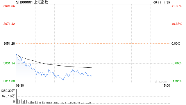 午评：沪指半日跌1.1% 存储芯片、光刻机板块强势拉升  第1张