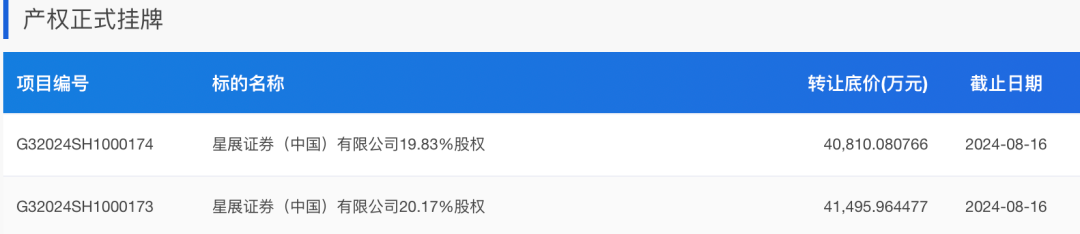 星展证券40%股权挂牌转让，上海国资拟减持  第1张